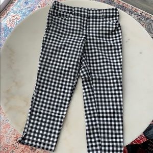 Loft Gingham Dress Capris
